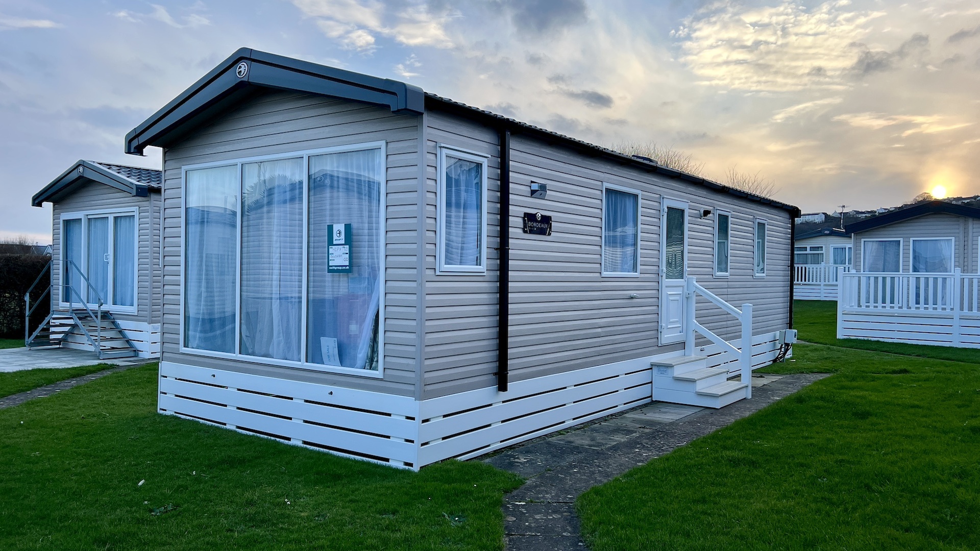 Outside view of a Caravan Holiday Home