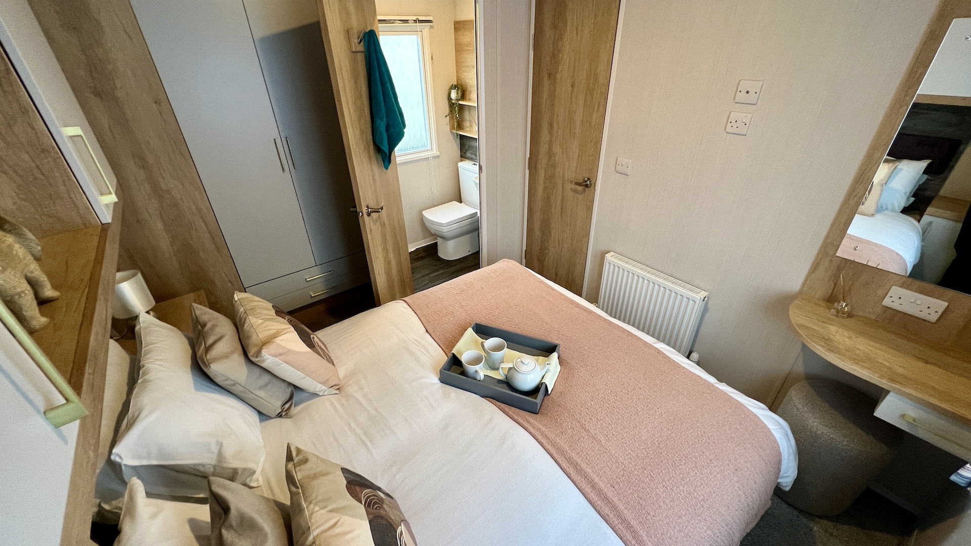 Master Bedroom in a Caravan Holiday Home