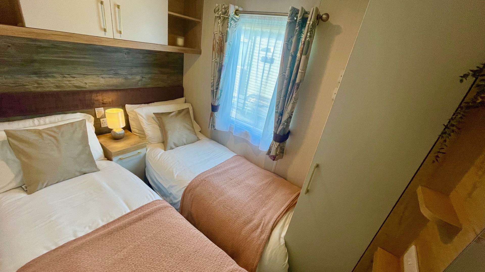 Twin Bedroom area of a Caravan Holiday Home