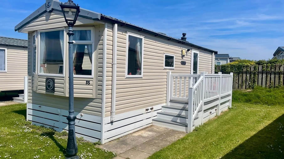 Outside view of a Caravan Holiday Home